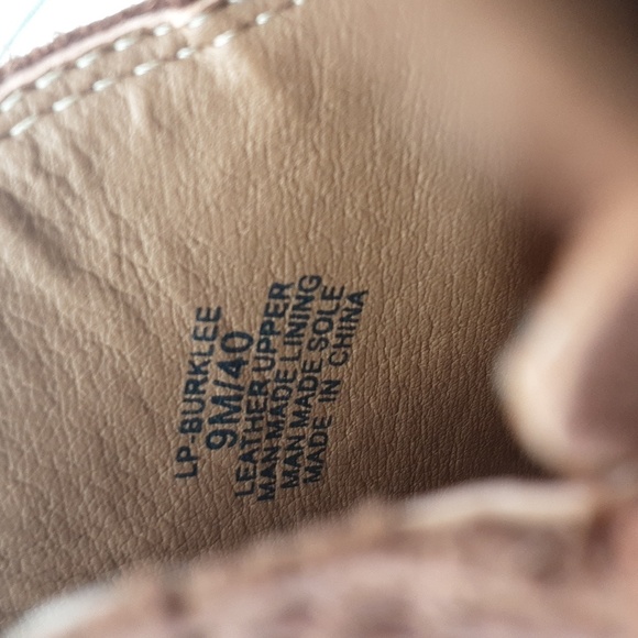 Lucky Brand Ankle Booties Leather Brown 9M Casual Office Vacation Y2K Festival - Picture 12 of 13